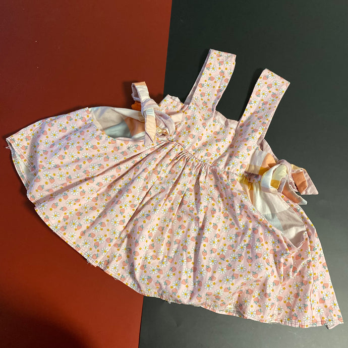 LAB woven pinafore (Size 3T)