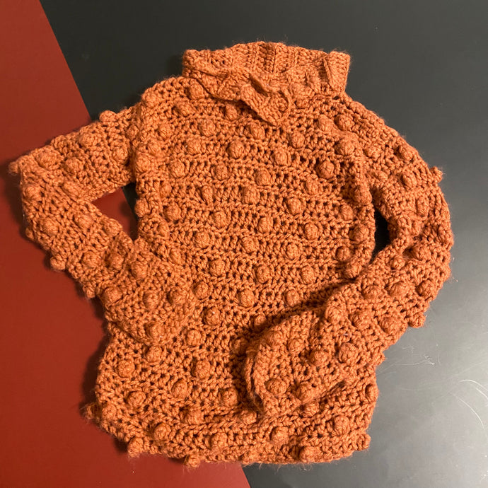Bobble sweater 2/3 ( more rust less orange in person )