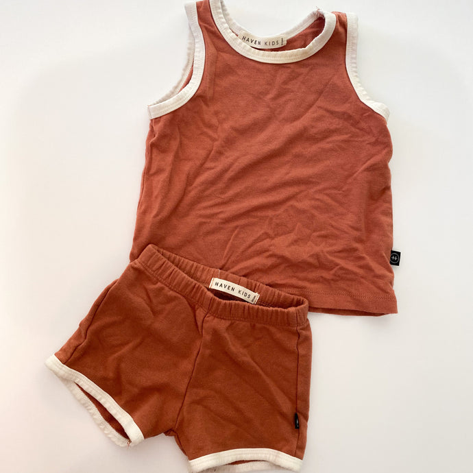 Haven set 6-12m ( very good condition) slight salmon tone
