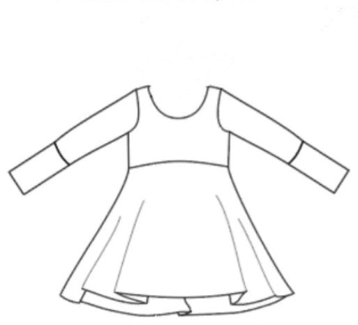 Mystery Grinch ( no hood )lined bodice )Grow with me Dress